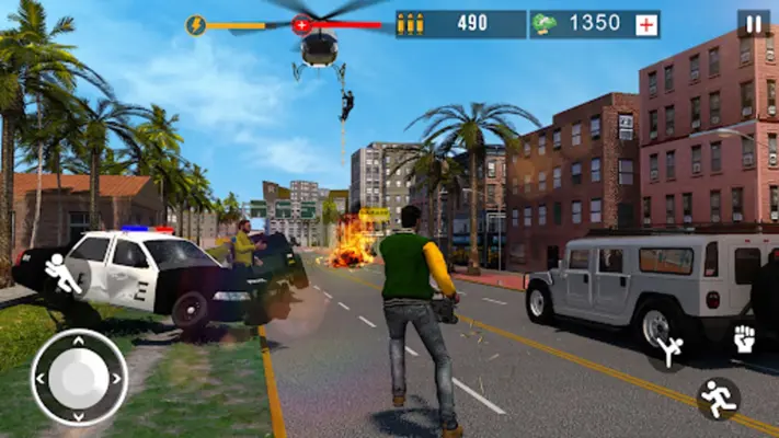 Crime Car City Gangster Shooting android App screenshot 1