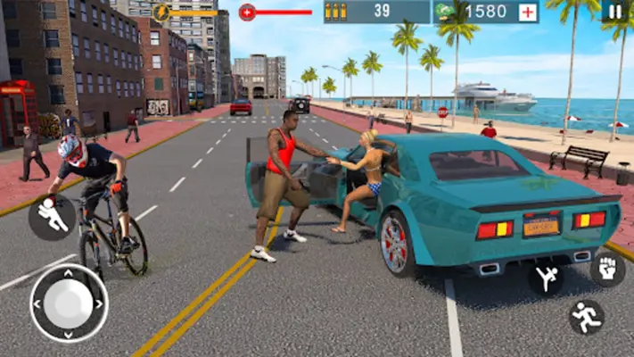 Crime Car City Gangster Shooting android App screenshot 2